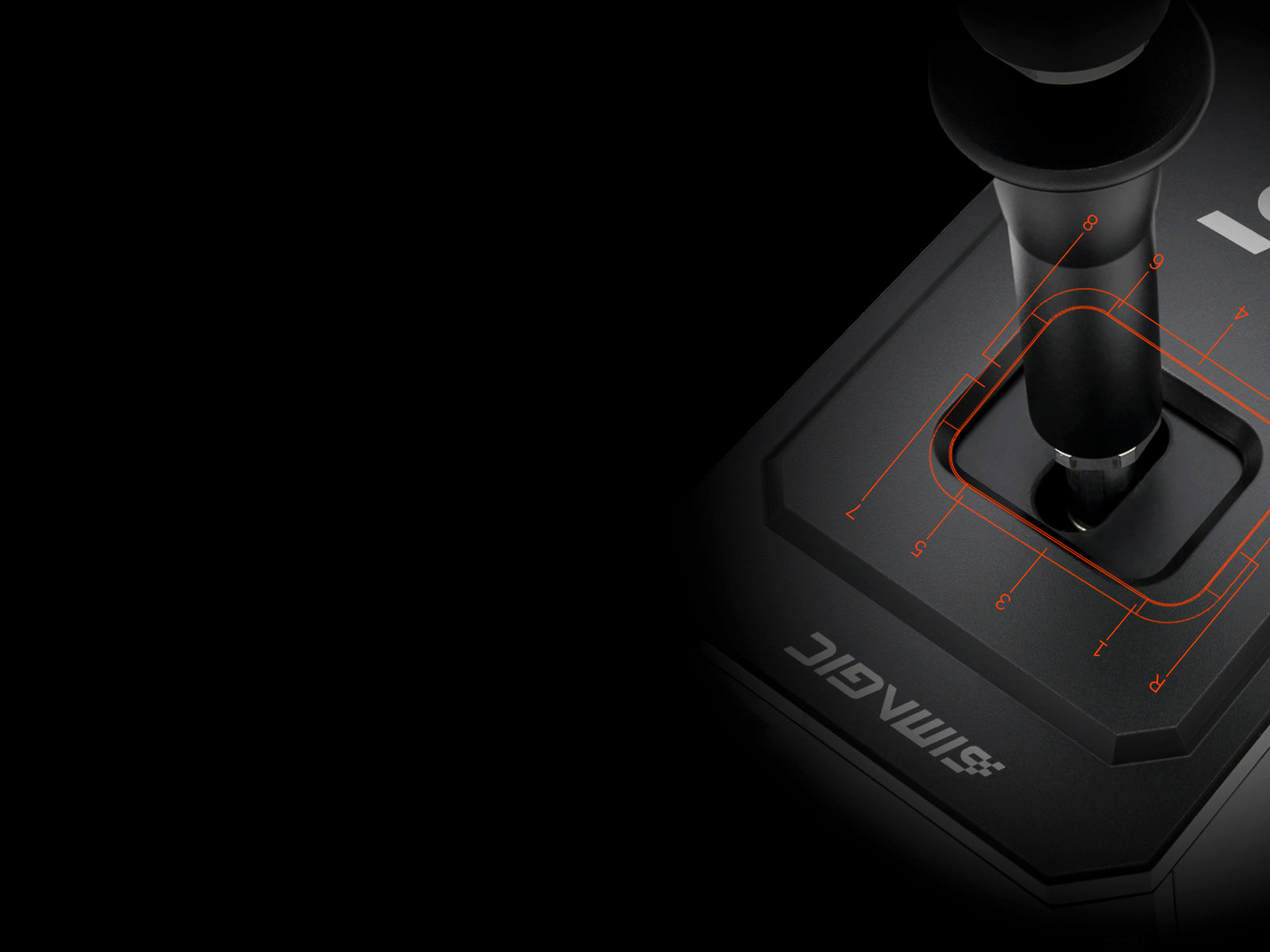 Simagic DS-8X Shifter - 6+2+R+SQ gear layout with pull-out gear lock