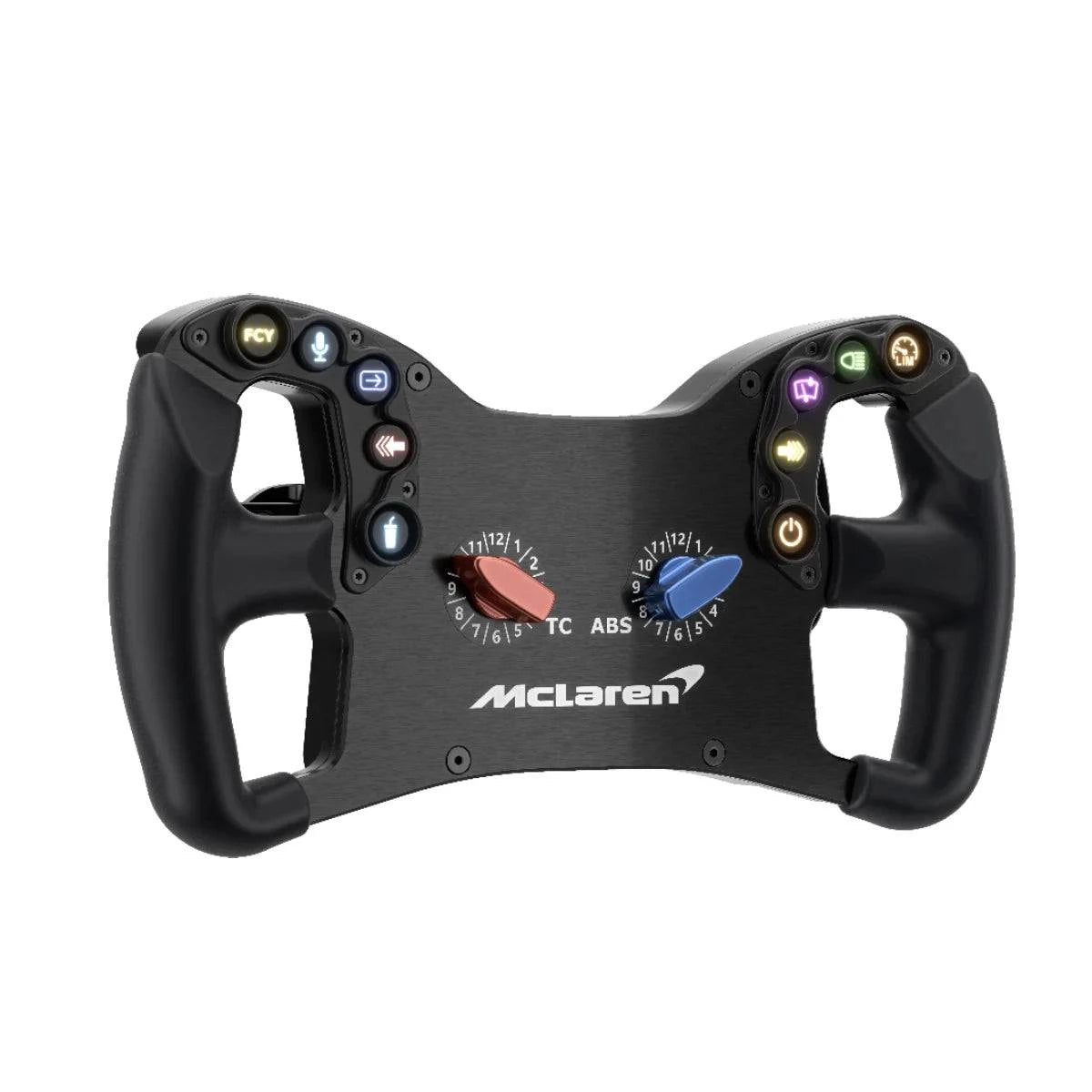 Ascher Racing McLaren Artura GT4 steering wheel with USB connection for PC, 300mm diameter, real-racing components.