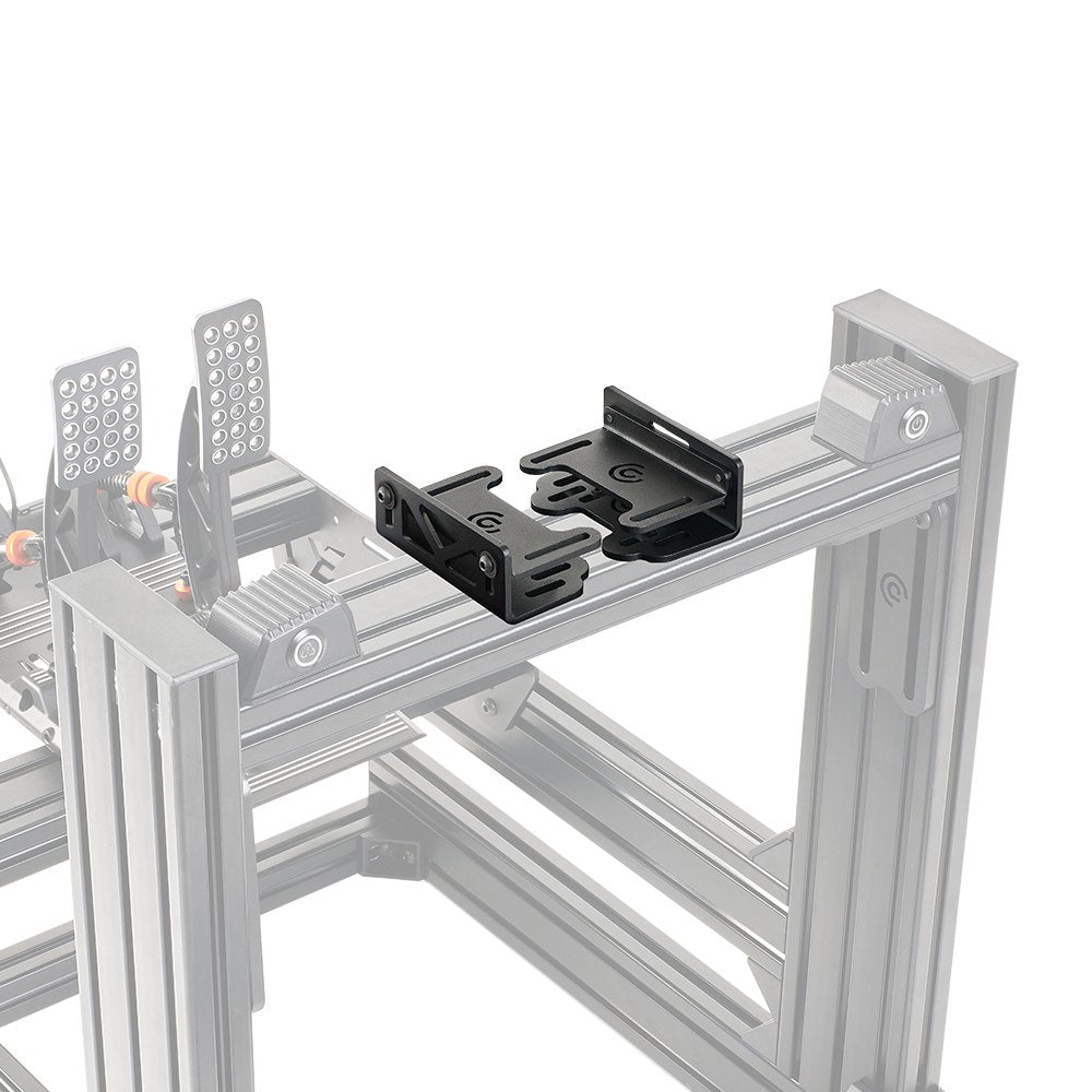 Asetek SimSports® Bottom Mount mit Neigung für Direct Drive Wheelbase, mit einstellbarem Neigungswinkel und T-Nut-Schiebemechanismus