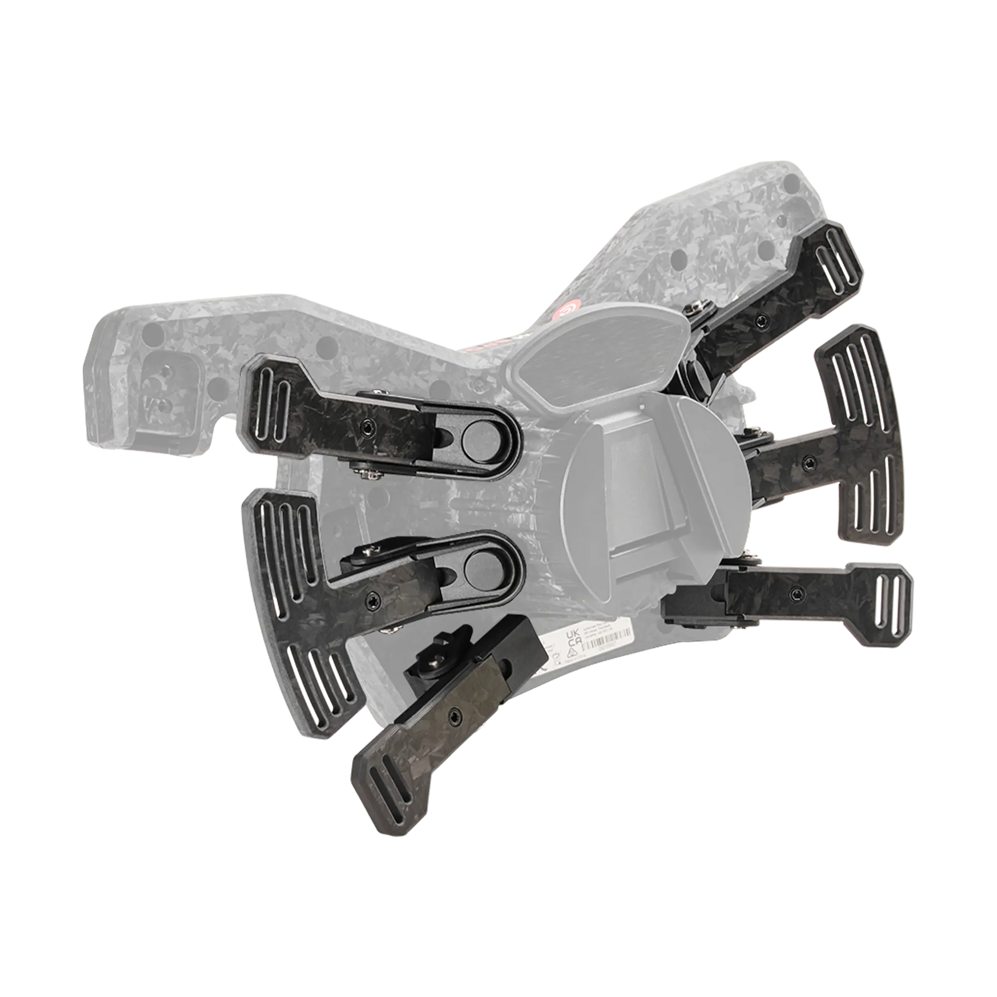 Asetek Carbon Paddles Kit featuring lightweight and durable carbon fiber paddles for steering wheel upgrade.