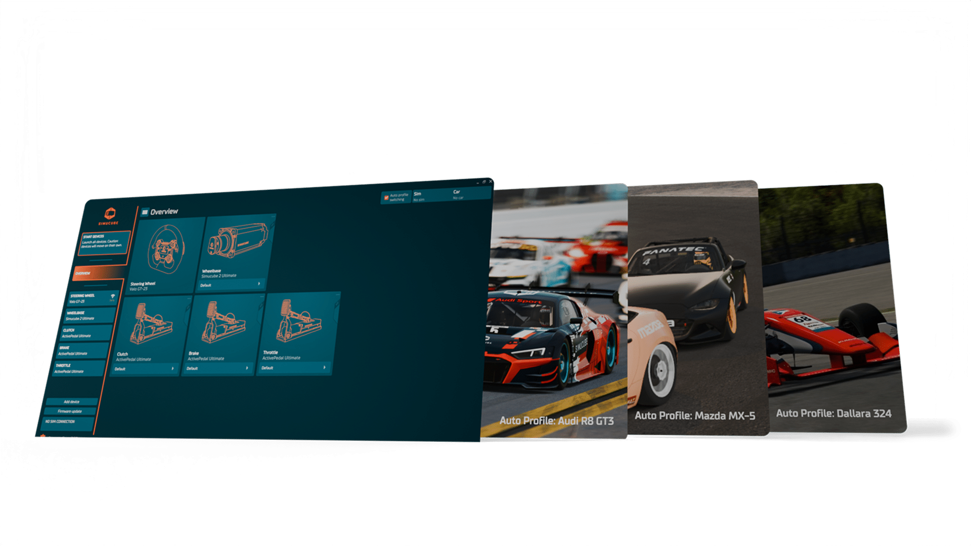Simucube Tuner automatic profile switching between cars and simulators
