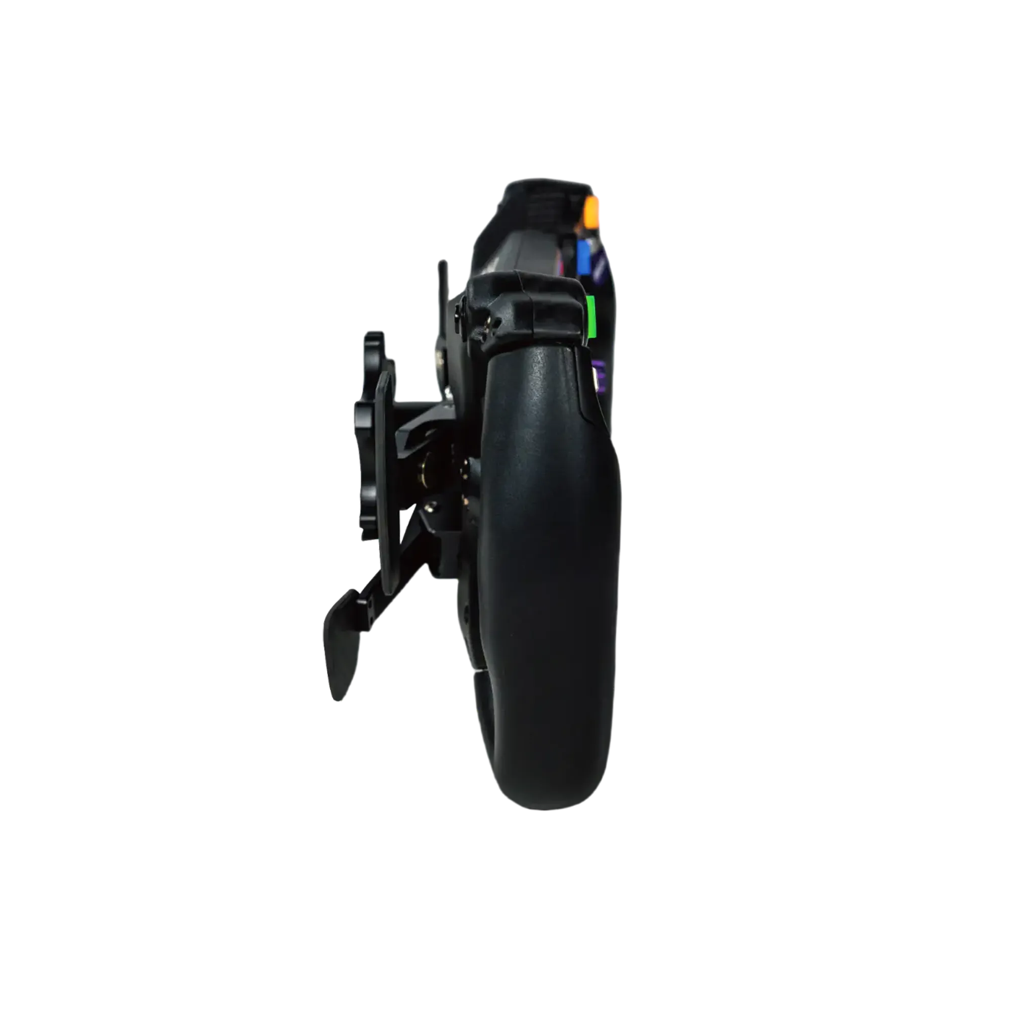 Side view of the Conspit 300 GT showcasing its ergonomic design and advanced control layouts for GT and formula-style sim racing.