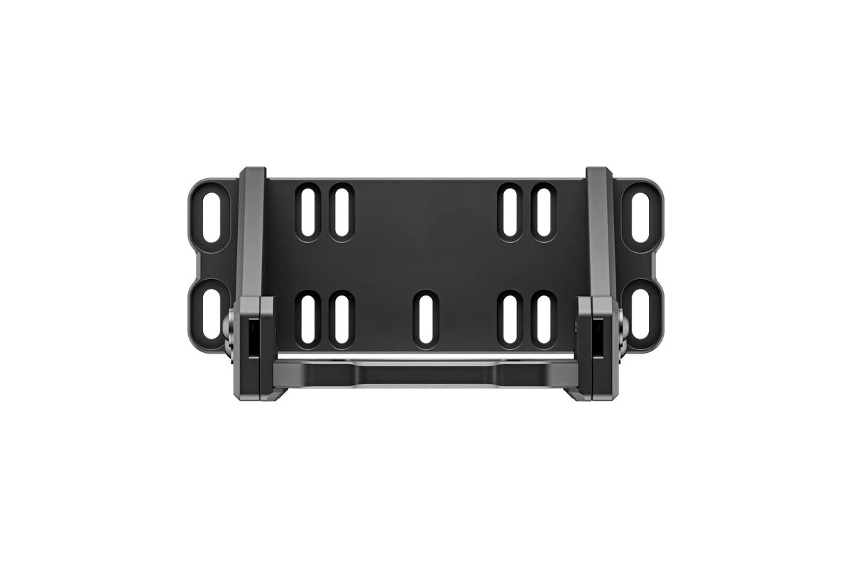 Simucube Wheelbase Mount v2 - rear view of wheelbase bracket and lower bracket