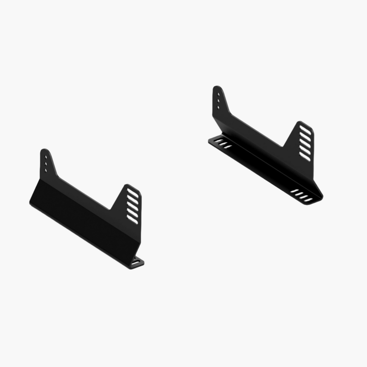 Sim-Lab bucket seat bracket set - left and right 4 mm aluminium side-mount brackets, black powder coated