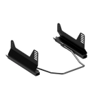 Sim-Lab Bucket Seat Bracket Set + Seat slider with aluminum construction and black powder coating.