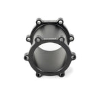 Sim-Lab steering wheel extension piece V2 – Billet Aluminium, CNC machined, anodized matte black, 70 mm x 6 bolt circle for M5 bolts.