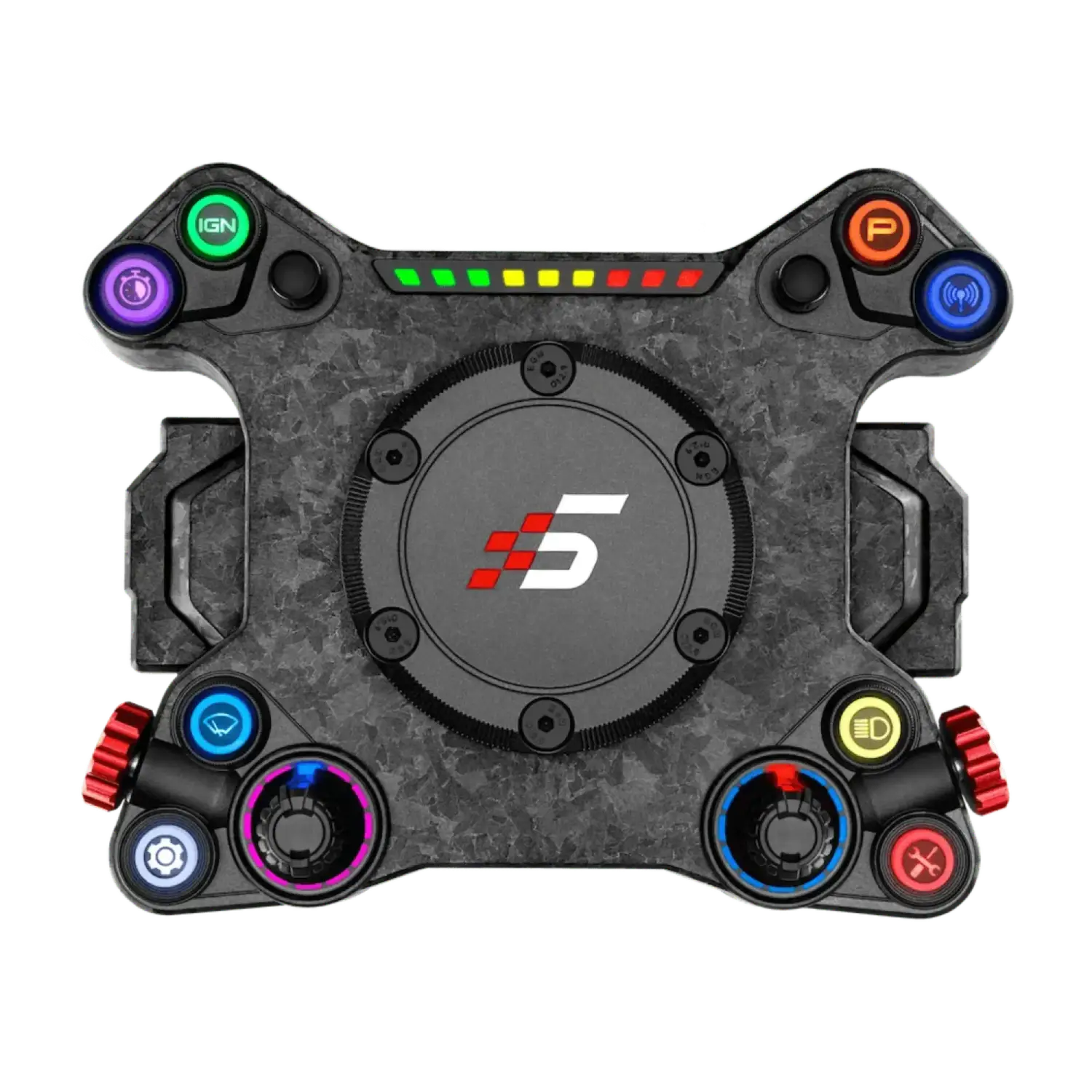 Simagic Neo X Hub with 6x70mm bolt pattern, compatible with Simagic, MOMO, Sparco, OMP wheels, ideal for paddle shifter setups.