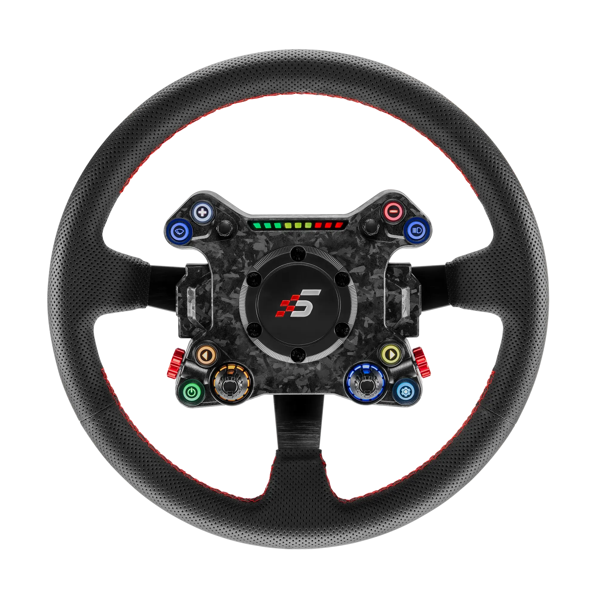 Simagic NEO X 350W Drift steering wheel with 350 mm diameter, RGB buttons, encoders, paddle shifters for drift, rally, and simulation driving.