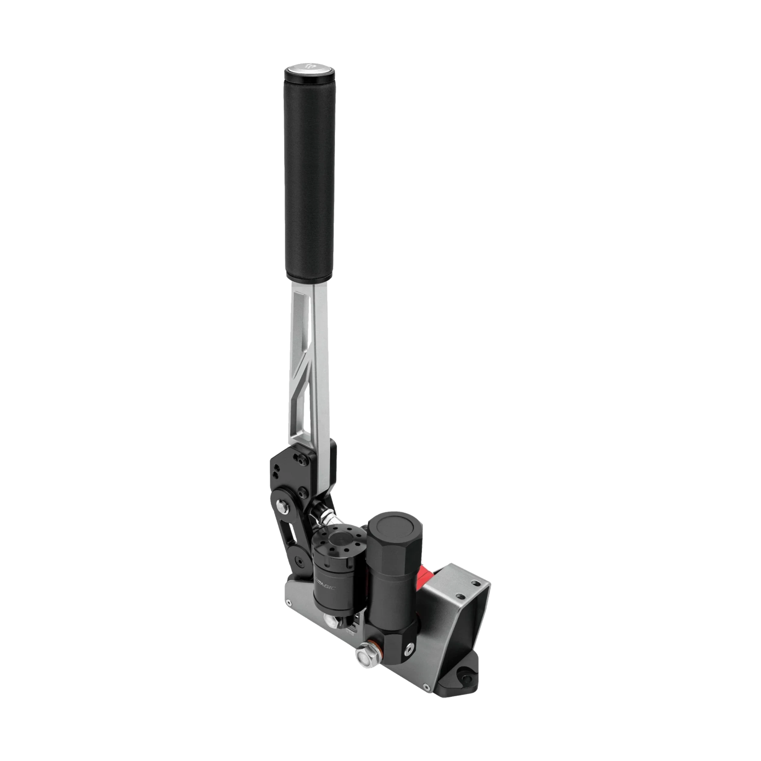 Simagic TB-RS hydraulic handbrake for sim racing with 1:1 hydraulic system, ideal for rally and drifting enthusiasts seeking authentic feel.