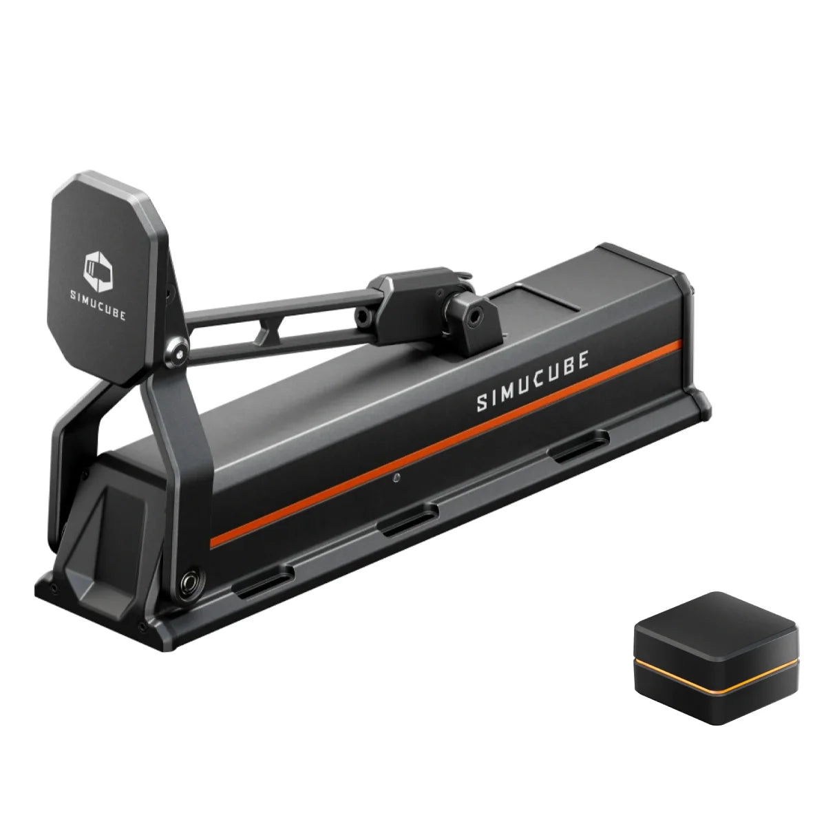 Simucube ActivePedal Pro sim racing pedaal met instelbare functies voor verbeterde remprestaties en authentieke auto-effecten.