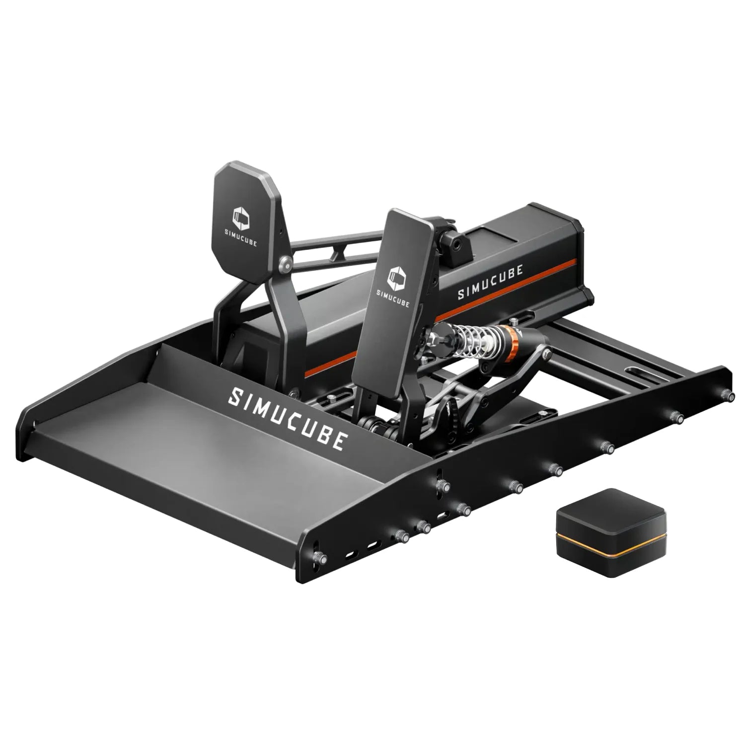Simucube ActivePedal Pro force feedback pedals - incl. Baseplate_ISO front view_G-Performance