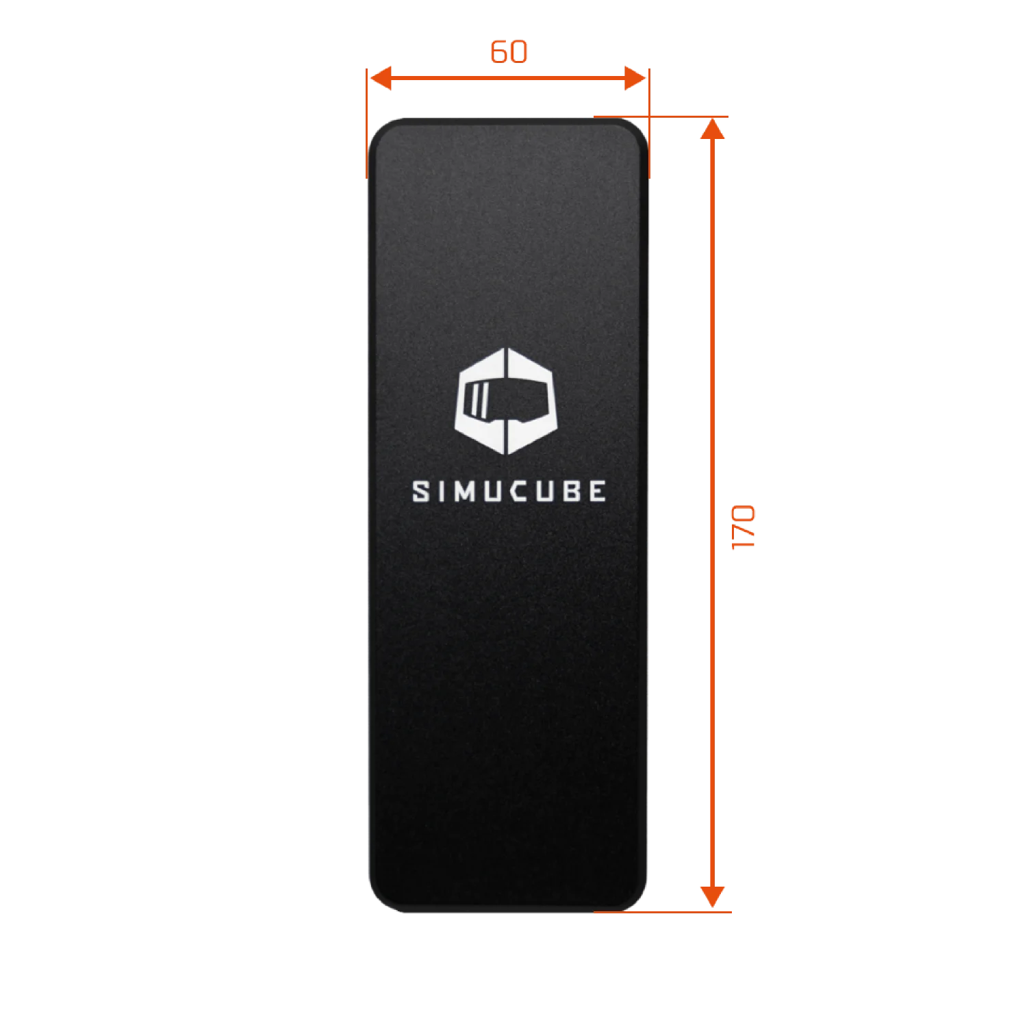 Simucube Throttle Pedal Face Flat - Compatible accessory for Simucube ActivePedal