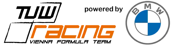 Motorrad Racing logo featuring orange text and BMW emblem on the right, symbolizing high-performance motorsports.