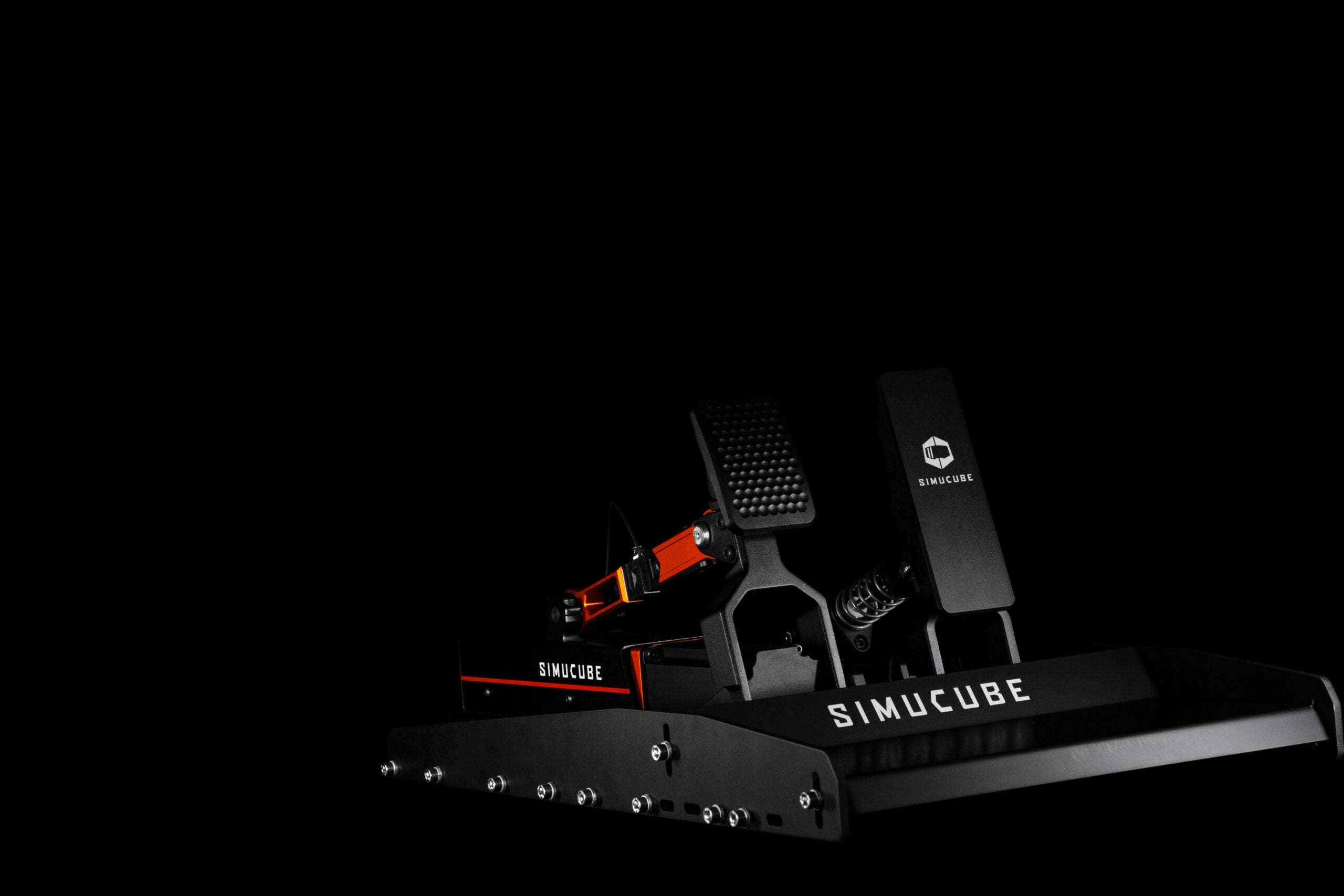 Simucube ActivePedal Ultimate - CNC-machined detail of the active force feedback pedal