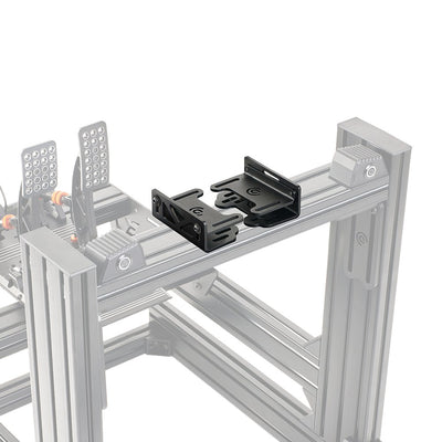 Asetek SimSports® Bottom Mount with Tilt for Direct Drive wheelbase, featuring adjustable tilt angle and t-slot sliding mechanism