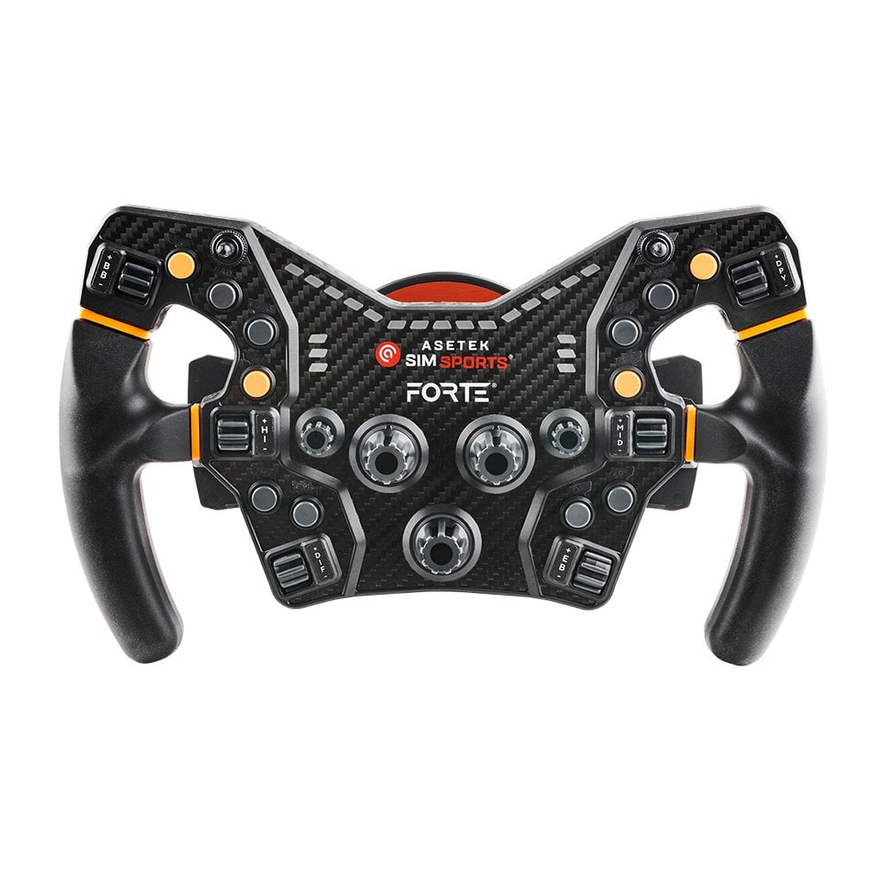 Asetek_SimSports_Forte steering wheel_Front view_G-Performance