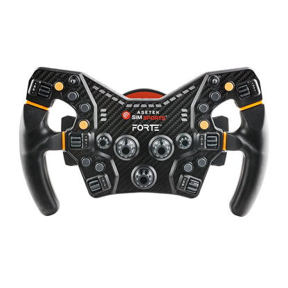 Asetek SimSports Forte steering wheel - front view - G-Performance