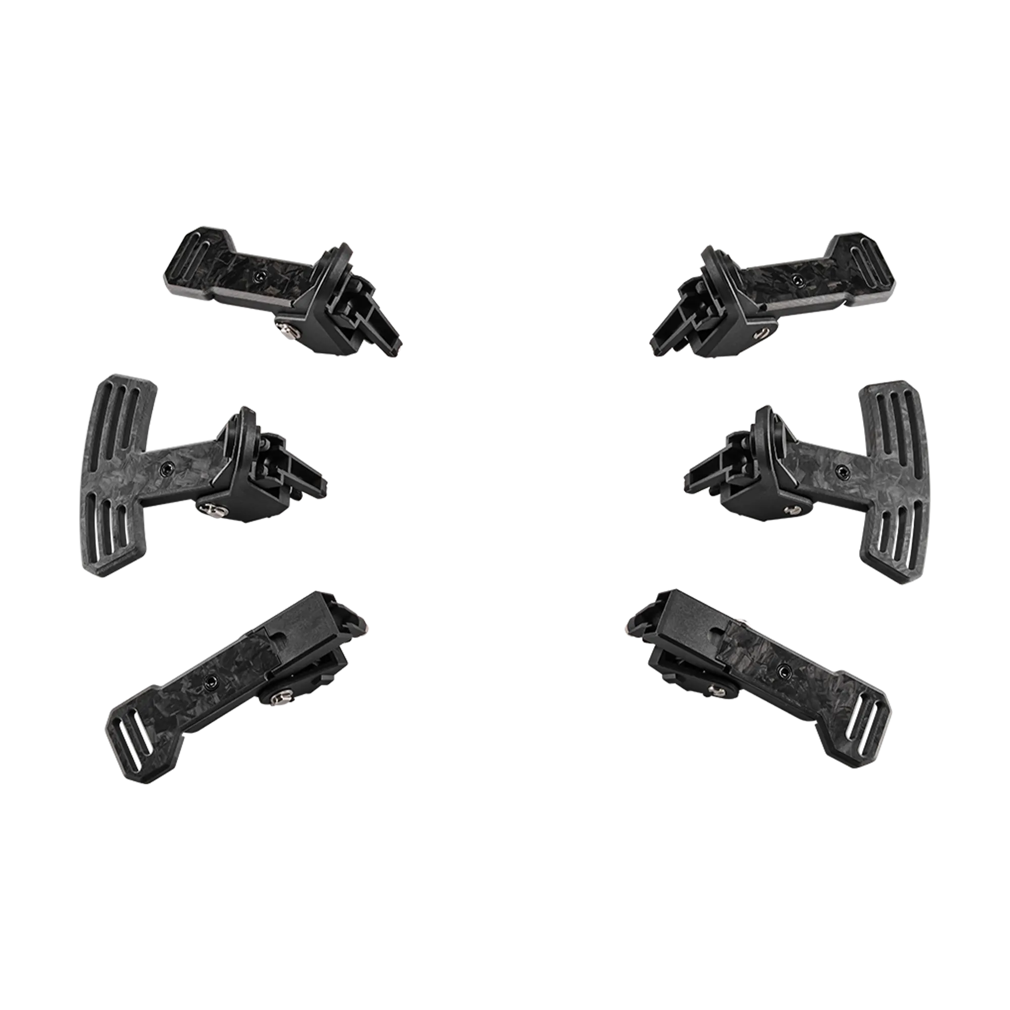 Asetek Carbon Paddles Kit featuring durable carbon fiber shifter and clutch paddles for premium steering wheel upgrade.