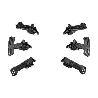 Asetek Carbon Paddles Kit featuring durable carbon fiber shifter and clutch paddles for premium steering wheel upgrade.
