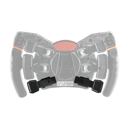 Asetek Clutch Paddles with dual clutch feature for optimal standing starts and 3 RaceHub configuration modes for enhanced racing performance.