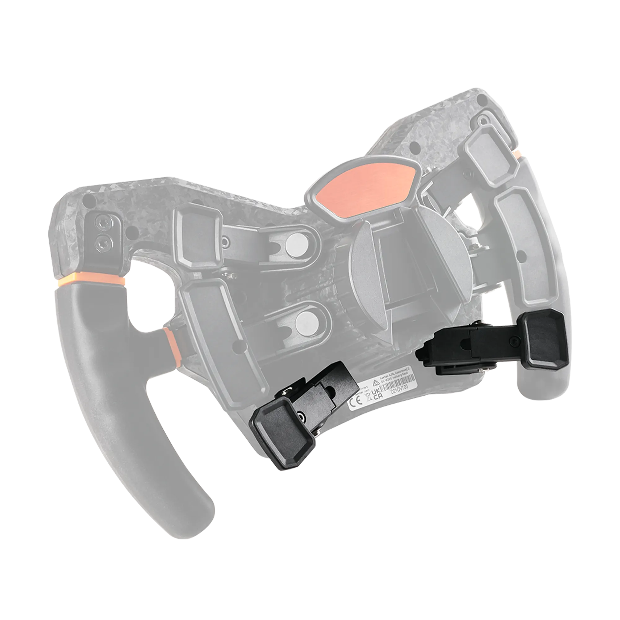 Asetek Clutch Paddles for race simulators with dual and individual configuration modes for optimized standing starts.