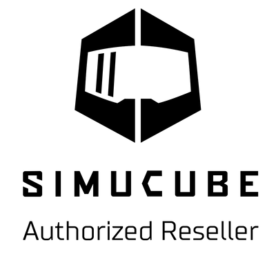 Simucube authorized reseller logo on a white background