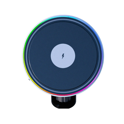 BavarianSimTec PitPower MagLock, a magnetic iPhone mount with 65W fast charging and MagSafe compatibility for seamless sim racing use.