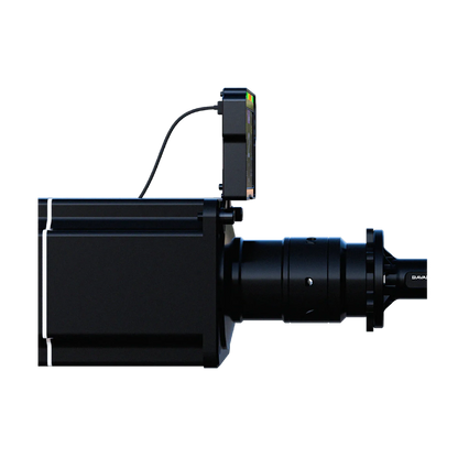 BavarianSimTec DDU5 dashboard display with CNC aluminum housing and MagicArm mount compatibility. Lightweight and compact design for sim racing.