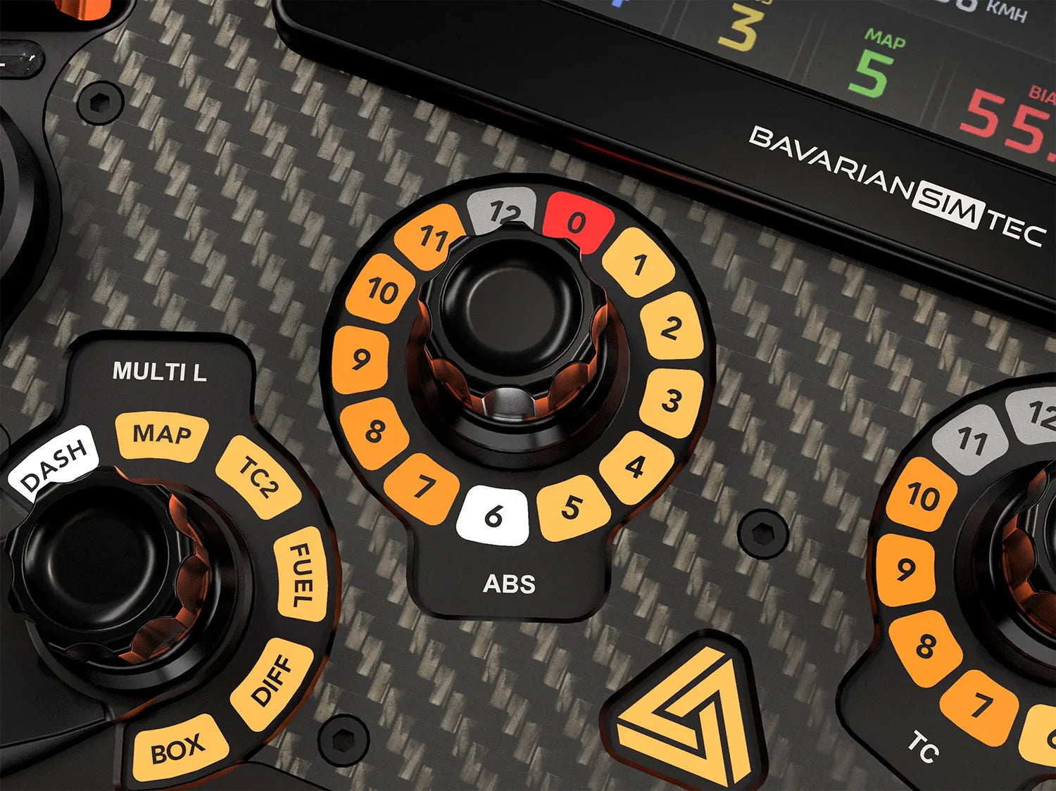 BavarianSimTec Delta Pro SC AdaptiveBeamTec - ABS and TC status around the encoder