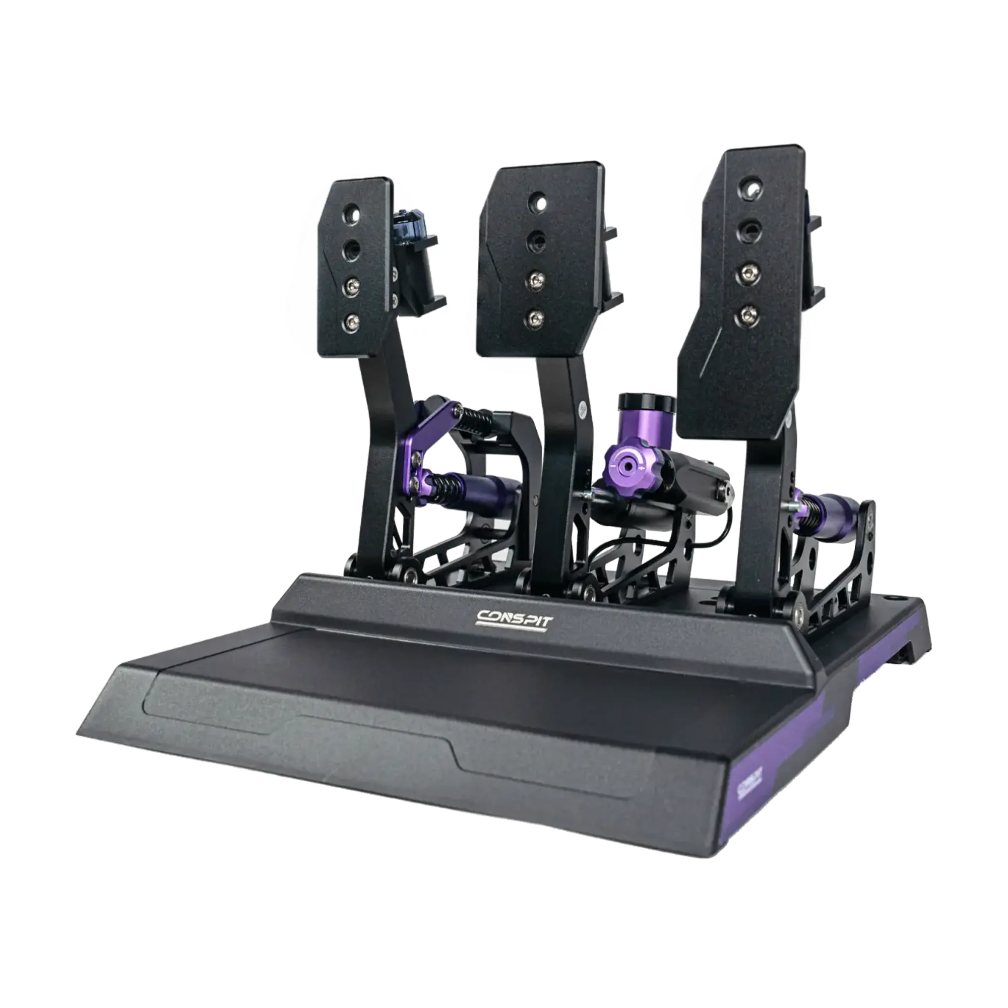 Conspit CPP LITE hydraulic pedals with load-cell for sim racing, featuring 1.5-gen hydraulic system and enhanced durability.