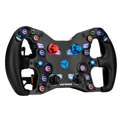 Cube Controls F-Pro sim racing wheel - iso view - hol - G-Performance