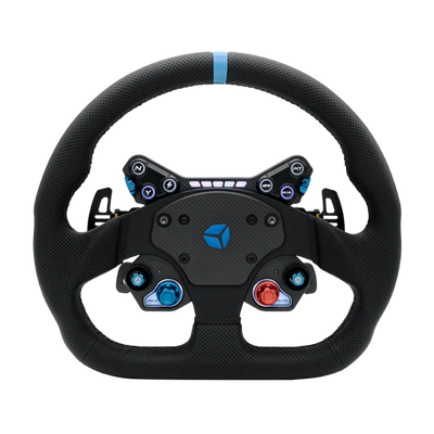 Cube Controls GT PRO V2 – Reparto Corse Perforowana kierownica wyścigowa z prawdziwej skóry z zaawansowanymi funkcjami dla jeszcze lepszych wrażeń z jazdy.