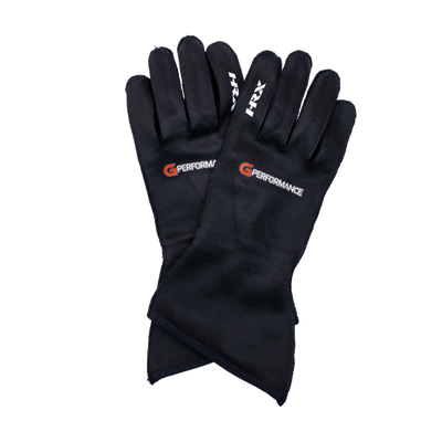 Rękawice kartingowe GPerformance K-Racer Pro FIA z ergonomicznym krojem i zewnętrznymi szwami dla większego komfortu i przyczepności. Idealne dla simracerów.