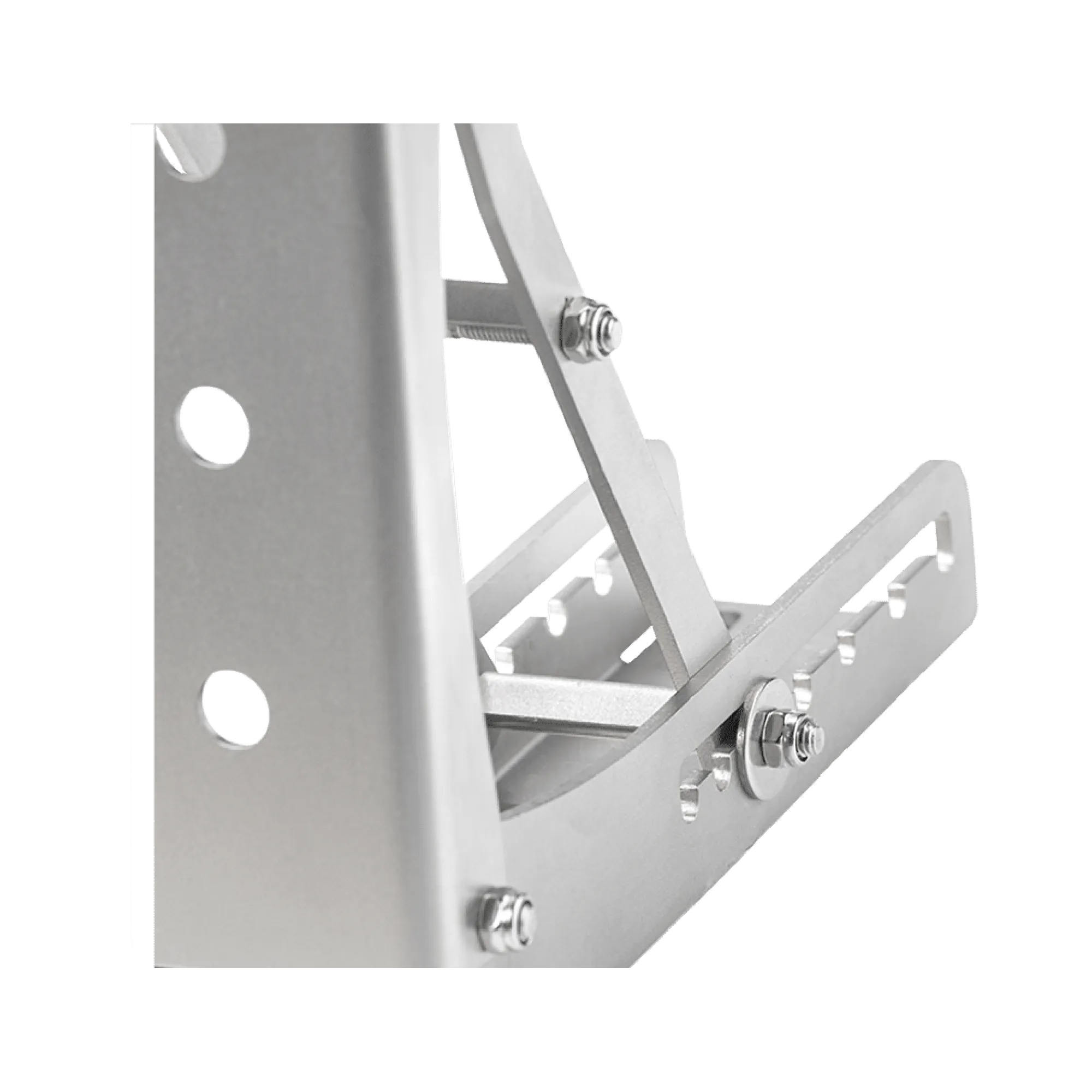 Nærbillede af Heusinkveld Rest Pedal, der fremhæver de justerbare dobbelte fodstøtter og robuste konstruktion for komfort i sim racing.