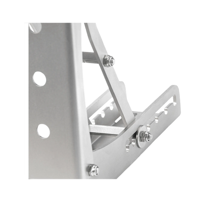 Close-up of Heusinkveld Rest Pedal showcasing its adjustable double foot supports and robust build for sim racing comfort.