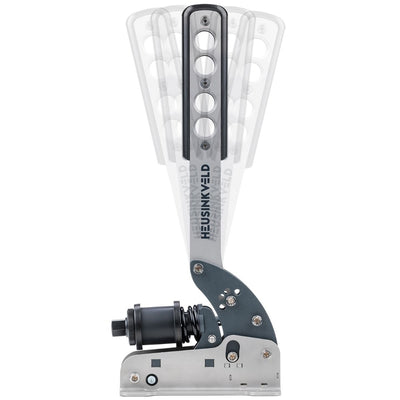 Heusinkveld Sim Handbrake V2 with SmartControl technology and enhanced load cell for improved precision and durability in sim racing.