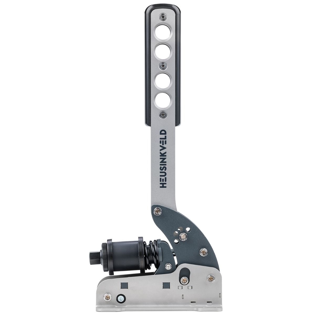 Heusinkveld Sim Handbrake V2 con diseño moderno y sensibilidad de presión mejorada, equipado con tecnología SmartControl.