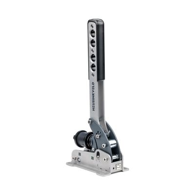 Heusinkveld Sim Handbrake V2 with upgraded load cell and SmartControl technology for precision racing simulation.