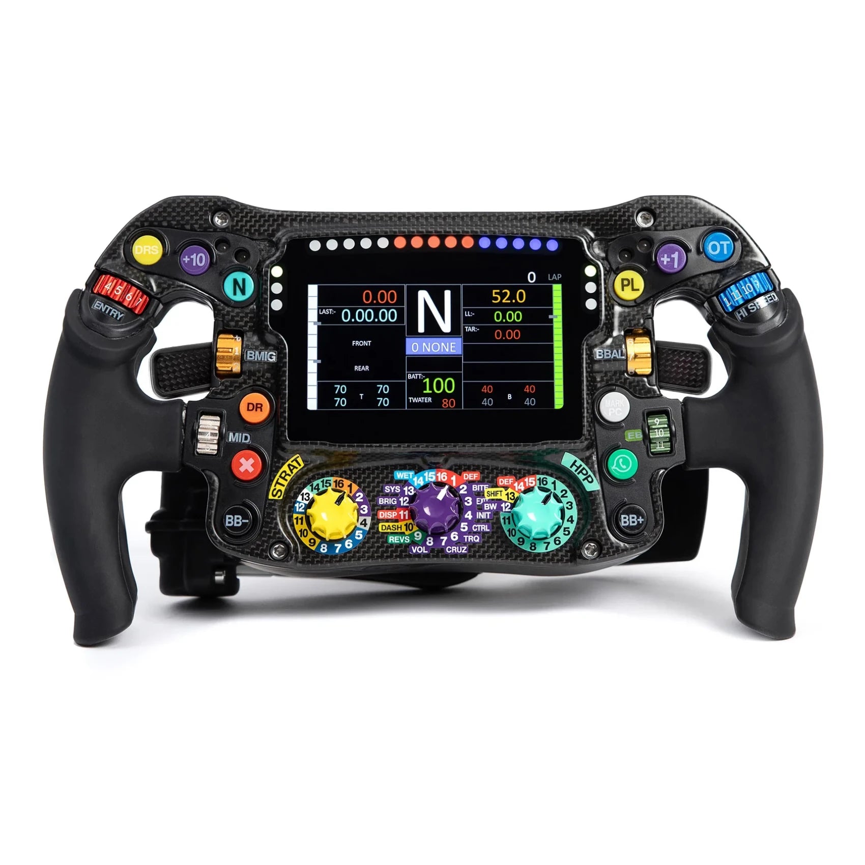 Cube Controls Mercedes-AMG PETRONAS Formula One Team_ Sim Racing Steering Wheel (2024)_front view_ 1700x1700_G-Performance