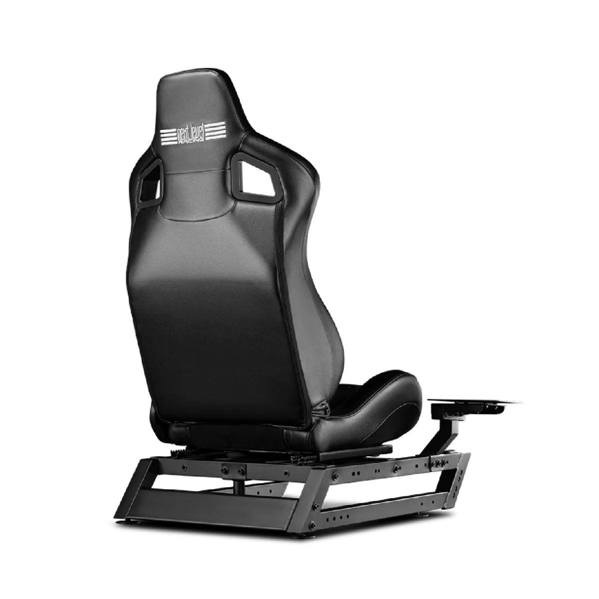 The Next Level Racing GTSeat Add-on, ergonomic GT-style seat for sim racing, compatible with Wheel Stand 2.0, in black.