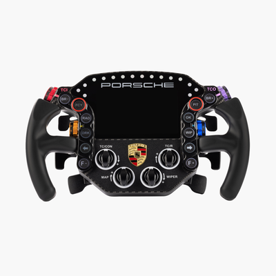 Sim-Lab Porsche 911 RSR sim racing steering wheel - backlit buttons, encoders and LED rev strip