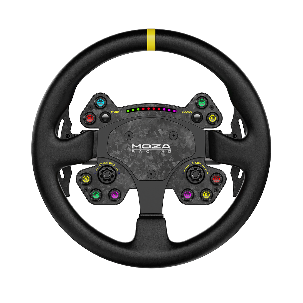 MOZA RS V2 Steering Wheel - forged carbon front plate