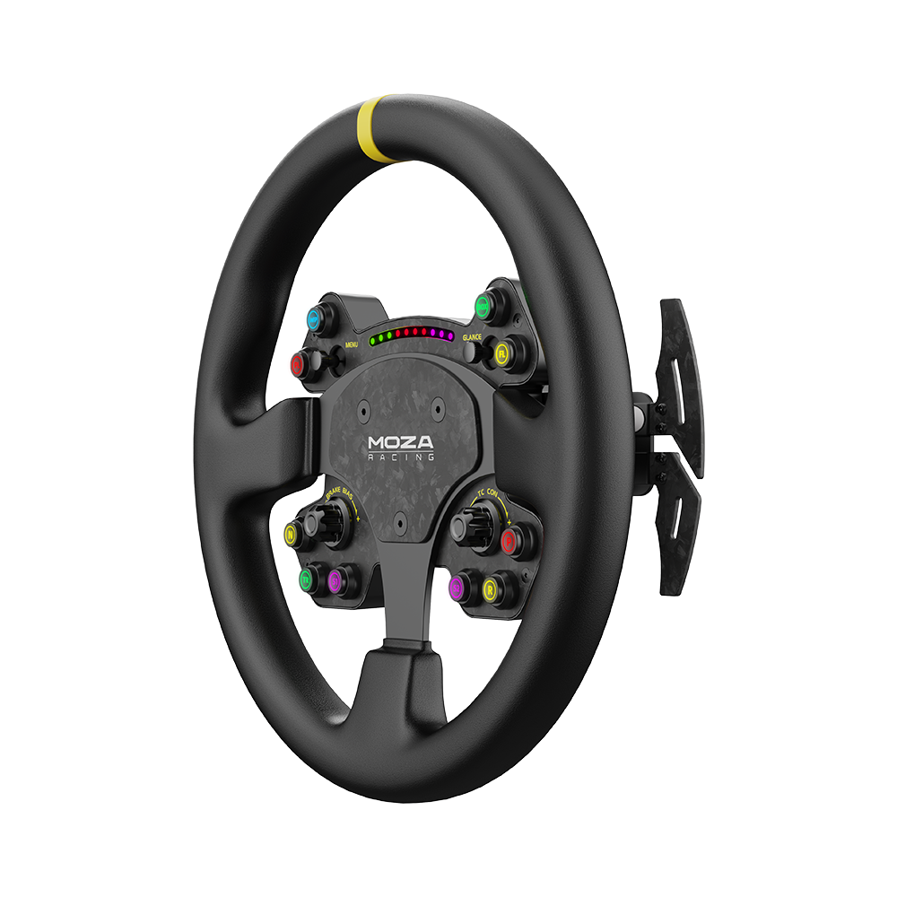 MOZA RS V2 Steering Wheel - magnetic paddles and quick release