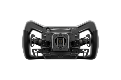 Achteraanzicht van het Simucube Savu Sport GT-stuur dat de robuuste constructie en ergonomisch design voor fanatieke simracers laat zien.