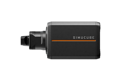 Simucube 3 Sport direct drive motor side view with 15 Nm torque for enhanced driving simulation experience.