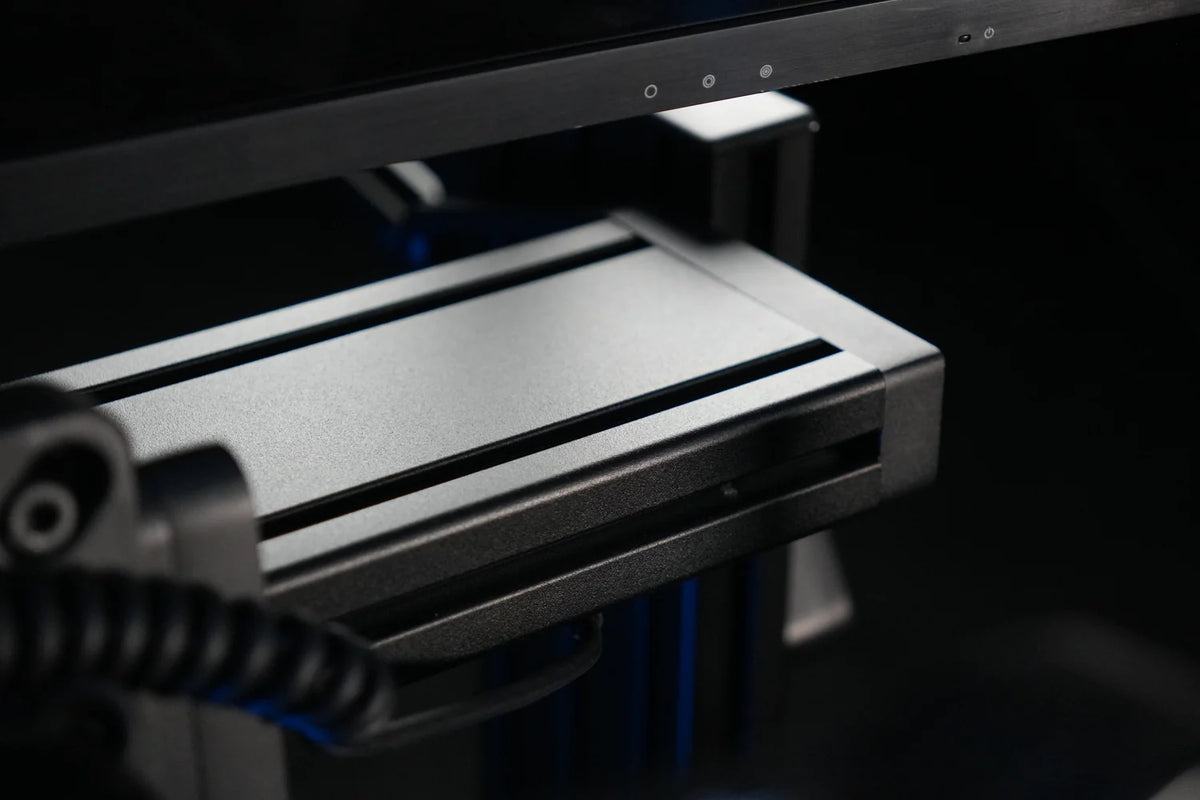 Sim-Lab P1X Ultimate front mount plate with a direct drive wheelbase