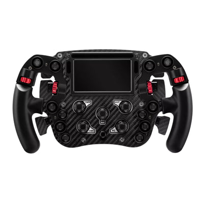 Simagic FX Pro racing wheel captures Formula car experience for GT and Formula racing enthusiasts.