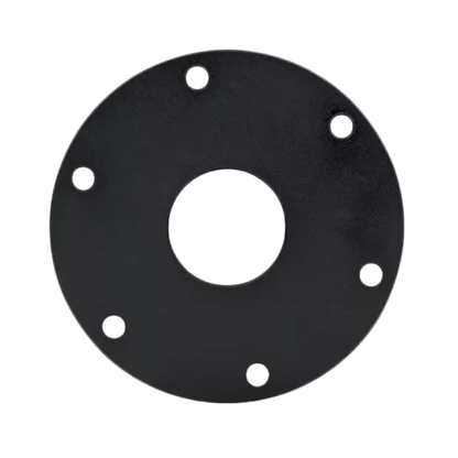 Simagic Motor Shaft Extender steel plate with multiple holes, available in 15cm and 20cm versions for enhanced driving comfort.