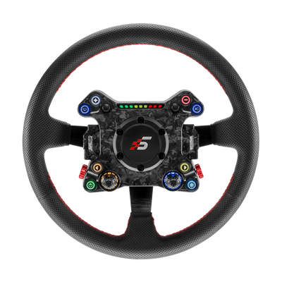 Simagic NEO X 350W Drift steering wheel with 350 mm diameter, RGB buttons, encoders, paddle shifters for drift, rally, and simulation driving.