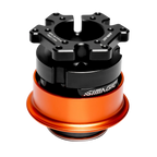 Simagic QR-A Quick Release Adapter for Alpha EVO, compatible with third-party steering wheels, 70mm hole pattern mount.